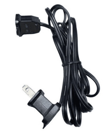 6' Black Jumper Cord Holiday Lighting Extension